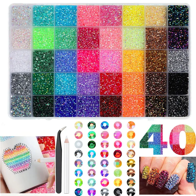 40 Colors 3mm Jelly Color Resin Rhinestones Flat Back Gems for Nail Art Accessories Phone Case Mug Cup DIY Craft Decor Supplies
40 Colors 3mm Jelly Color Resin Rhinestones Flat Back Gems for Nail Art Accessories Phone Case Mug Cup DIY Craft Decor Supplies