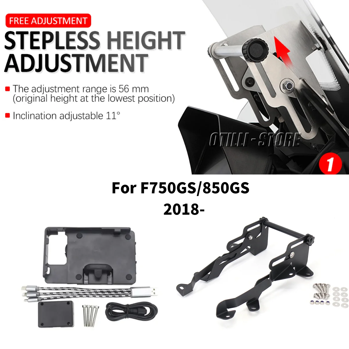Motorcycle GPS Navigaton Plate Bracket Windscreen Adjusters Phone Holder FOR BMW F750GS F850GS F750 GS F 850GS 2018-2022 2021
Motorcycle GPS Navigaton Plate Bracket Windscreen Adjusters Phone Holder FOR BMW F750GS F850GS F750 GS F 850GS 2018-2022 2021