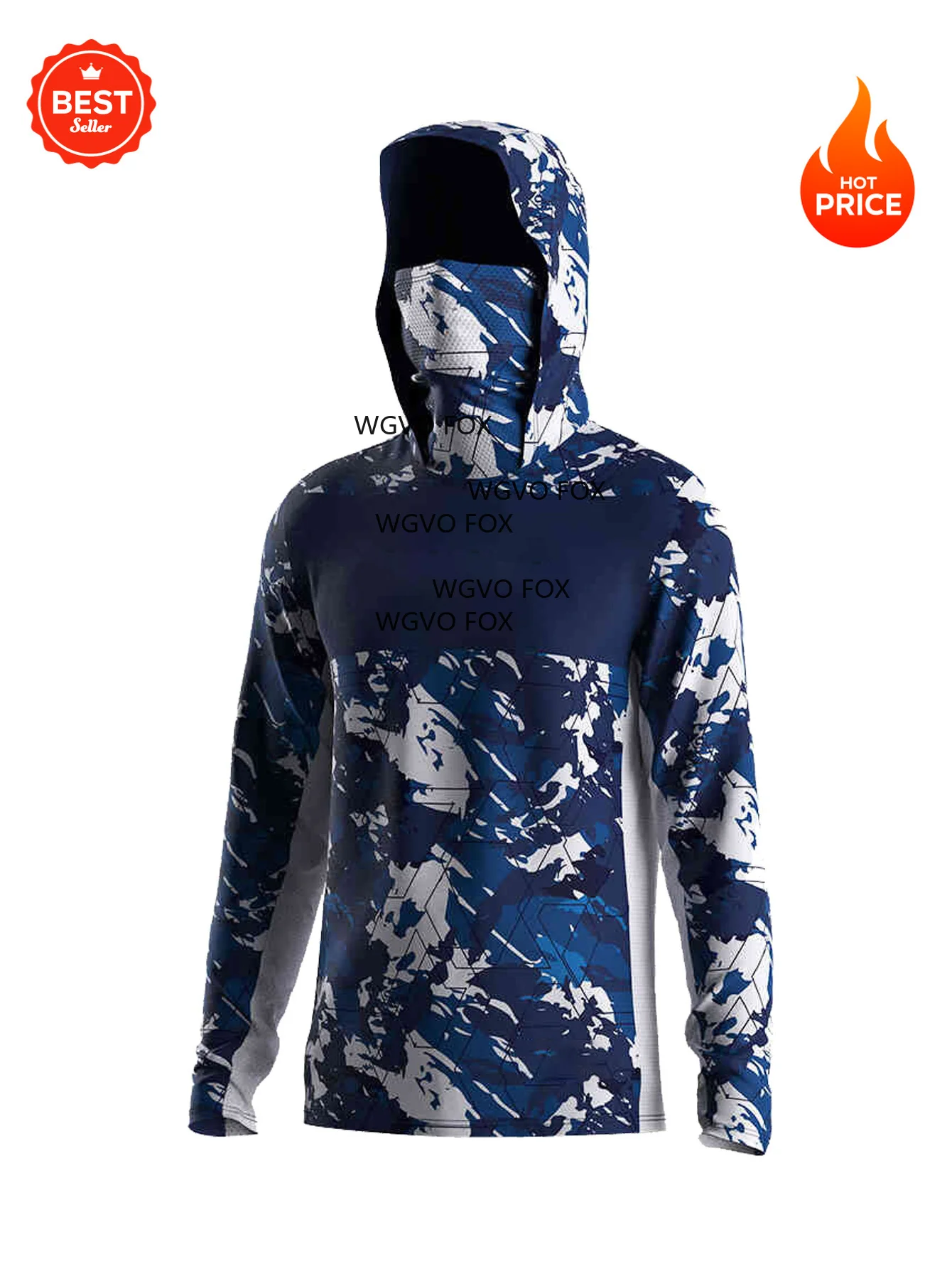 Fishing Hooded Shirts UPF50+ Long Sleeve Breathable Fishing Clothes Sun Protection Quick Dry Fishing T-shirt
Fishing Hooded Shirts UPF50+ Long Sleeve Breathable Fishing Clothes Sun Protection Quick Dry Fishing T-shirt