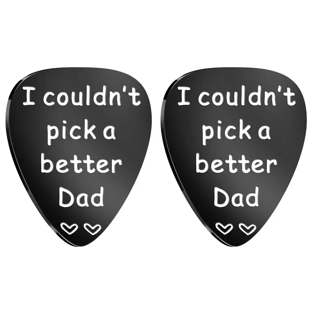 2Pcs Guitar Picks Stainless Steel Thin Music Engraving Durable Lightweight Father Day Gift Musical Instruments Accessories
2Pcs Guitar Picks Stainless Steel Thin Music Engraving Durable Lightweight Father Day Gift Musical Instruments Accessories