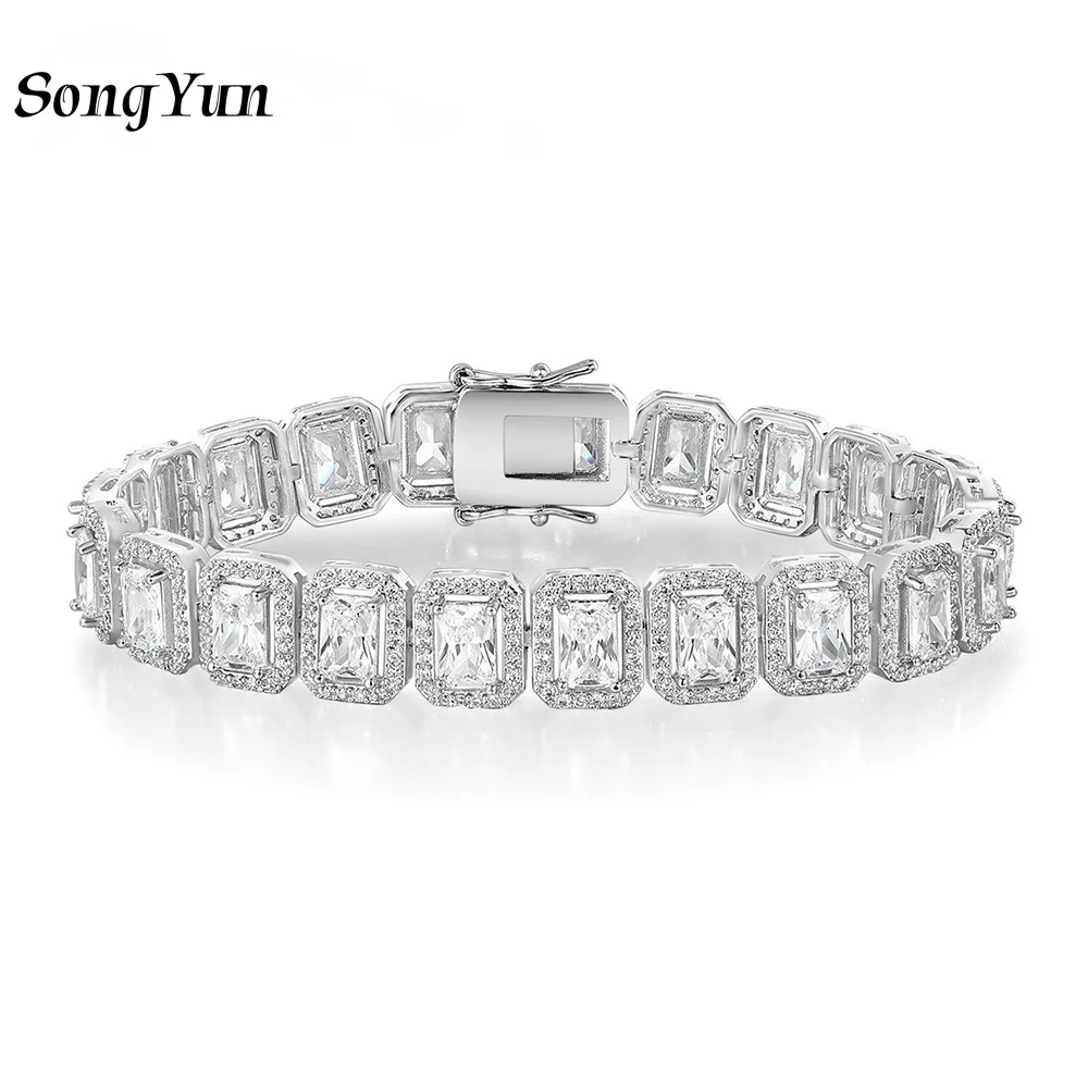 SY Luxury Jewelry 925 Sterling Silver Bracelet 18K Gold Plated Bangle CZ Zircon Tennis Chain Bracelets For Women Fine Jewelry
SY Luxury Jewelry 925 Sterling Silver Bracelet 18K Gold Plated Bangle CZ Zircon Tennis Chain Bracelets For Women Fine Jewelry