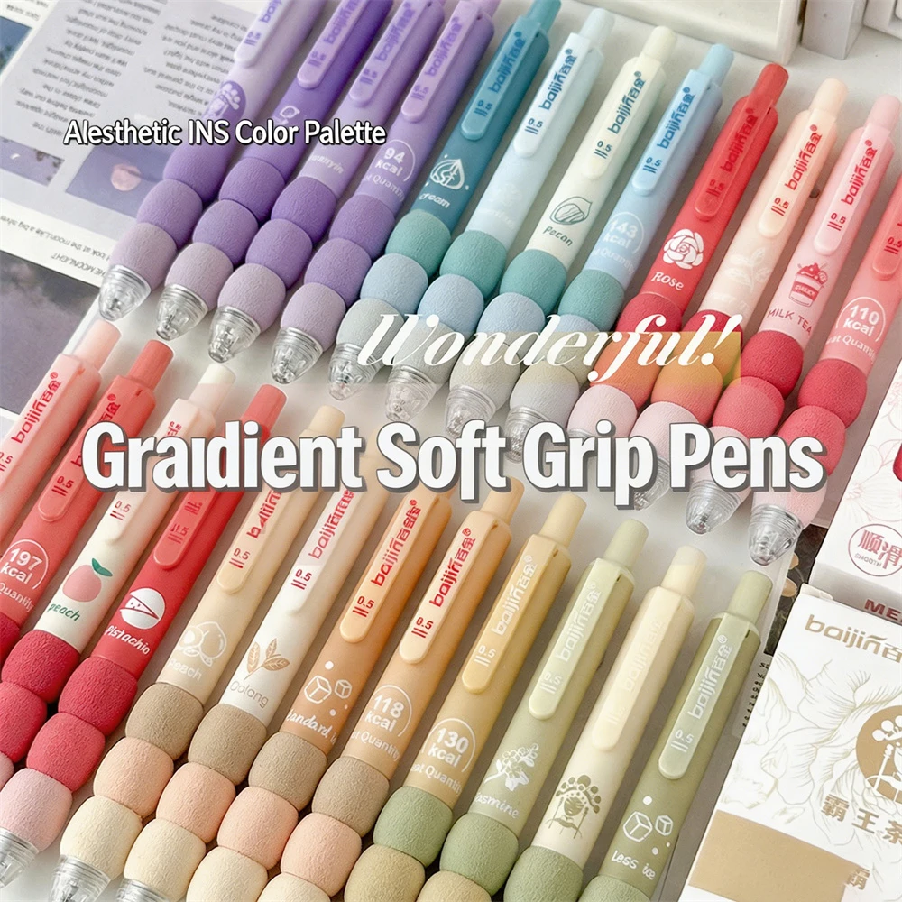 4pcs/Set Press Soft Grip Gel Pen Student Stationery Quick Drying ST Black 0.5mm Ballpoint Pen Question Pen School Office Supplie
4pcs/Set Press Soft Grip Gel Pen Student Stationery Quick Drying ST Black 0.5mm Ballpoint Pen Question Pen School Office Supplie