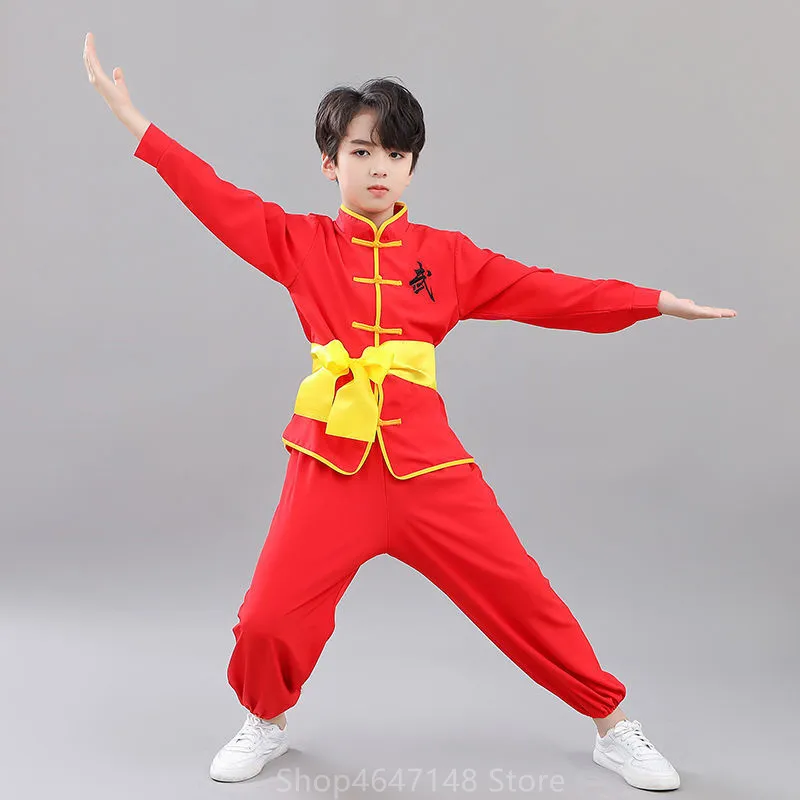 Детские танцевальные костюмы для боевых искусств, детские костюмы для выступлений в боевых искусствах, детские костюмы для практики китайского кунг-фу
Детские танцевальные костюмы для боевых искусств, детские костюмы для выступлений в боевых искусствах, детские костюмы для практики китайского кунг-фу