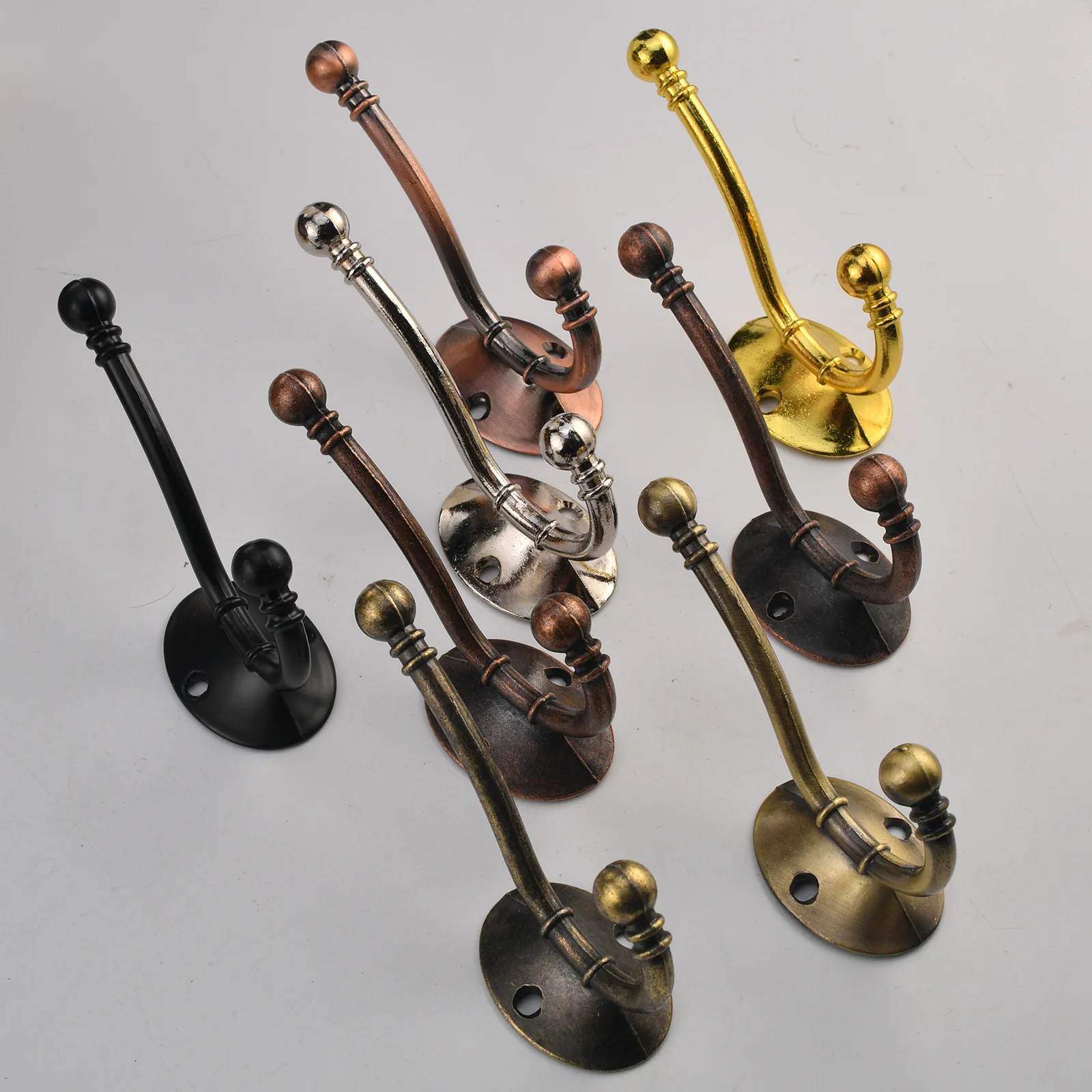 Cross-border Jingmao hardware and wood cabinet door black coat hook European antique coat hook door rear wall rack single hook w
Cross-border Jingmao hardware and wood cabinet door black coat hook European antique coat hook door rear wall rack single hook w