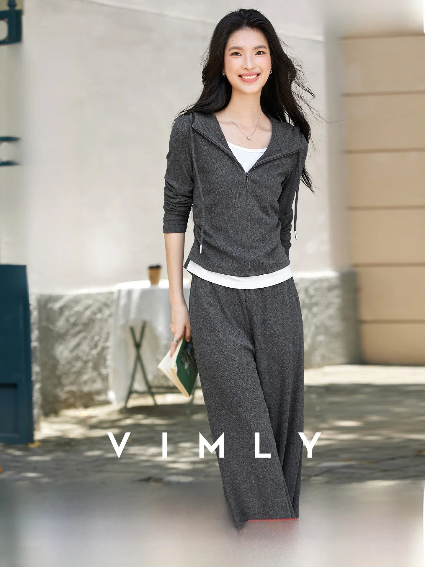 Casual Deep Grey Women's Set Spring New Hat Hooded Fake Two-Piece Top Wide Leg Pants Two-Piece Set Comfortable Cotton Long Sl...
Casual Deep Grey Women's Set Spring New Hat Hooded Fake Two-Piece Top Wide Leg Pants Two-Piece Set Comfortable Cotton Long Sl...