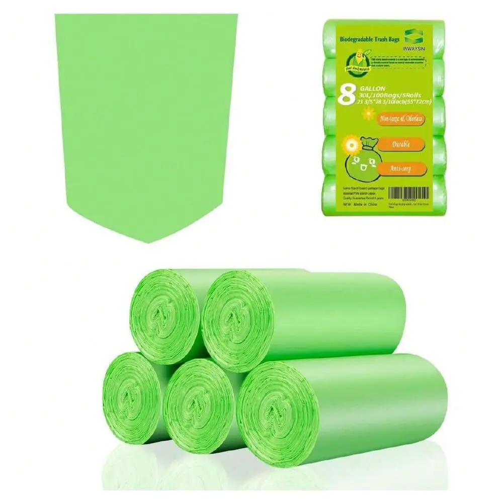 Compostable Trash Bags 8 Gallon, 30L Clear Green, 20 Count Pack Of 5 Budget Replacement For Simple Human H J G Trash Bags,29408
Compostable Trash Bags 8 Gallon, 30L Clear Green, 20 Count Pack Of 5 Budget Replacement For Simple Human H J G Trash Bags,29408