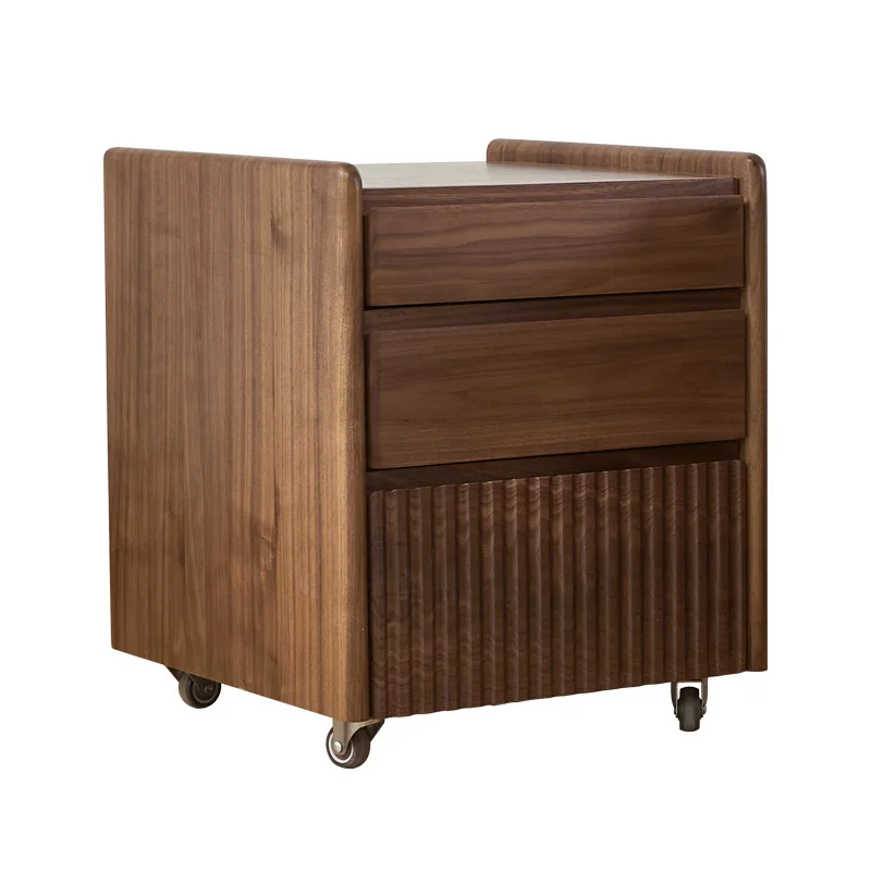 Black walnut light luxury removable bedside cabinet Nordic bedroom storage living room storage cabinet
Black walnut light luxury removable bedside cabinet Nordic bedroom storage living room storage cabinet