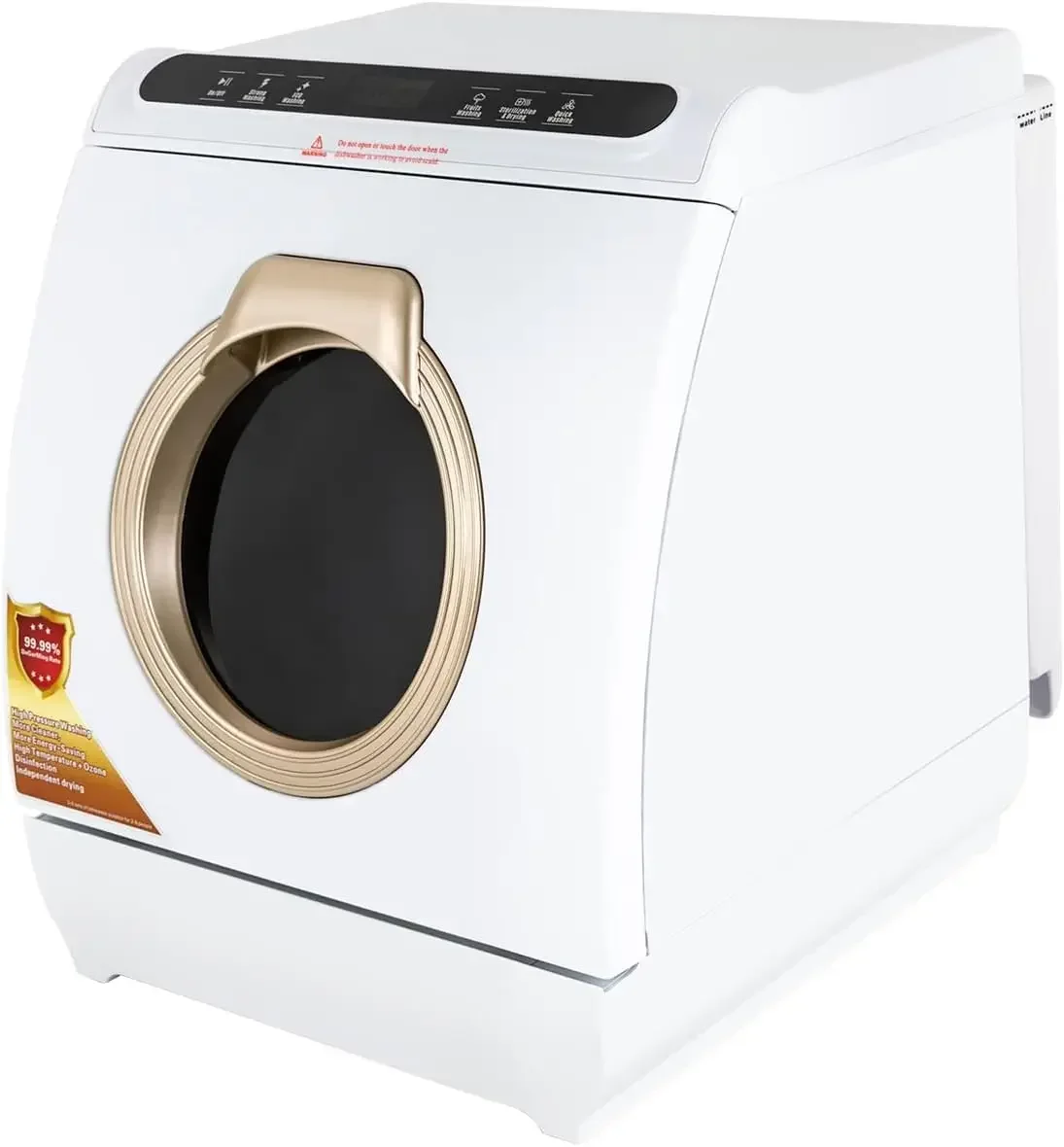 Portable Dishwasher,Countertop Dishwasher,with 7L Built-in Water Tank,No Hookup Needed, 5 Programs, 360° Dual Spray
Portable Dishwasher,Countertop Dishwasher,with 7L Built-in Water Tank,No Hookup Needed, 5 Programs, 360° Dual Spray