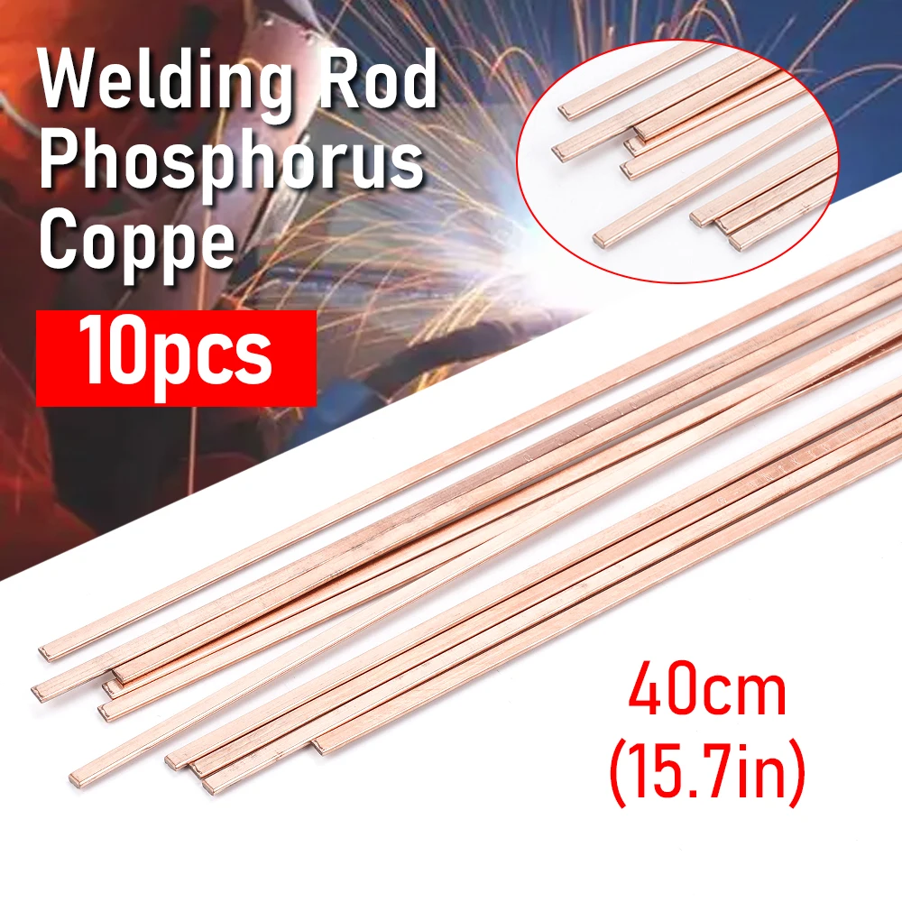 10pcs 1mmx400mm Phosphor Copper Welding Rods High Purity HVAC Solder Wire for AC Pipe Refrigerator Repair Crack Resistance DIY
10pcs 1mmx400mm Phosphor Copper Welding Rods High Purity HVAC Solder Wire for AC Pipe Refrigerator Repair Crack Resistance DIY