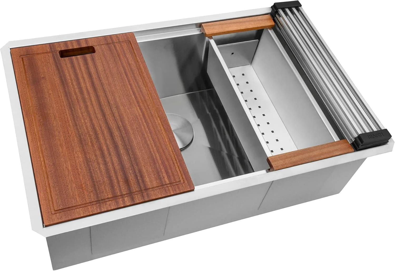 28-inch Workstation Ledge Undermount 16 Gauge Stainless Steel Kitchen Sink Single Bowl
28-inch Workstation Ledge Undermount 16 Gauge Stainless Steel Kitchen Sink Single Bowl