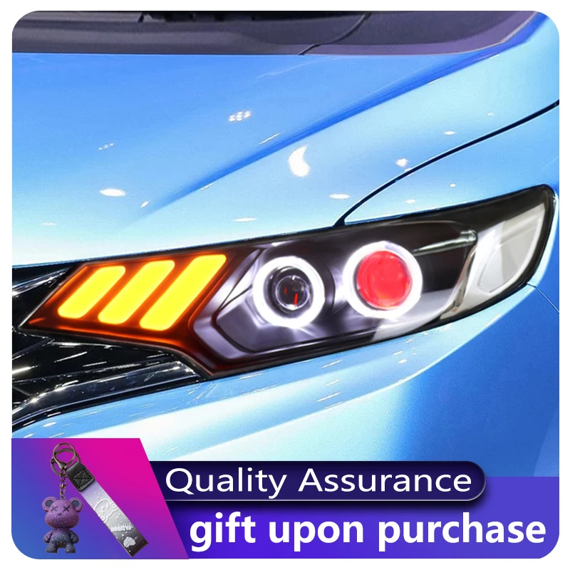 Car Styling For Honda Fit GK5 2014-2020 Front Lamp DRL Headlight Signal Highlight Dynamic LED Projector Lens Auto Accessories
Car Styling For Honda Fit GK5 2014-2020 Front Lamp DRL Headlight Signal Highlight Dynamic LED Projector Lens Auto Accessories