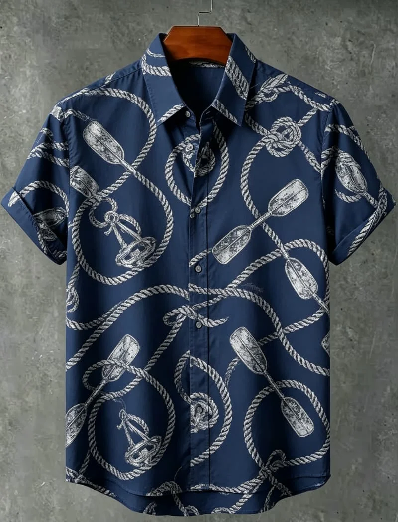 Men's Casual Short Sleeved Lapel shirt, Theme Printed Loose fit, Artistic Pattern Injects Unique Atmosphere Into The Outfit
Men's Casual Short Sleeved Lapel shirt, Theme Printed Loose fit, Artistic Pattern Injects Unique Atmosphere Into The Outfit