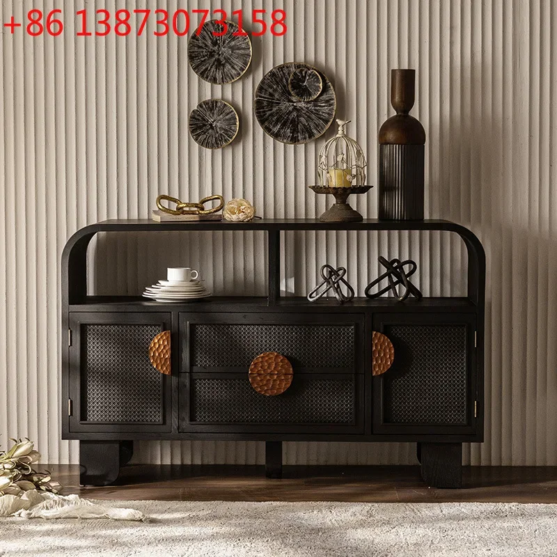 Medieval style solid wood homestay entrance hall Small apartment storage cabinet
Medieval style solid wood homestay entrance hall Small apartment storage cabinet