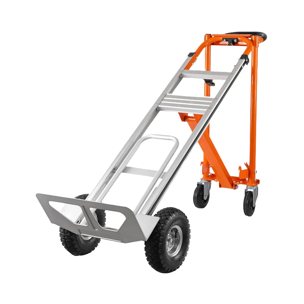 Прочная промышленная складная тележка 4-в-1 с грузоподъемностью 1000 фунтов, 10-дюймовыми резиновыми колесами и алюминиевой платформой.
Прочная промышленная складная тележка 4-в-1 с грузоподъемностью 1000 фунтов, 10-дюймовыми резиновыми колесами и алюминиевой платформой.