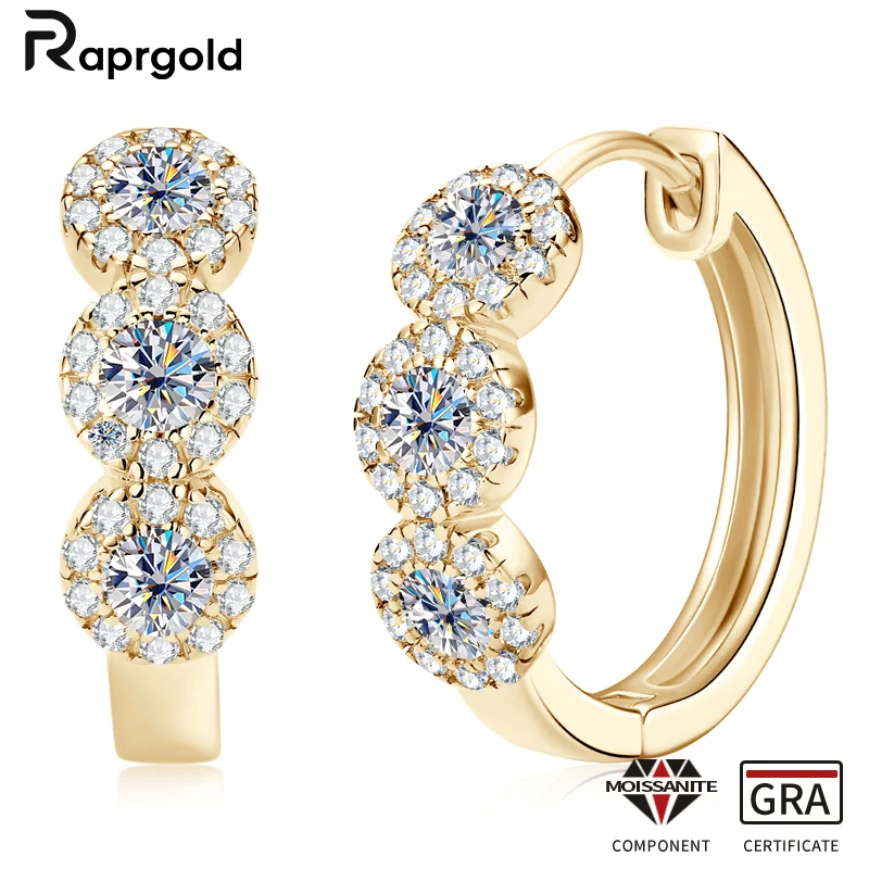 RAPRGOLD D VVS1 Круглые серьги-кольца с муассанитом для женщин с сертифицированными серьгами из стерлингового серебра 925 пробы, ювелирные изделия, подарки Pendientes
RAPRGOLD D VVS1 Круглые серьги-кольца с муассанитом для женщин с сертифицированными серьгами из стерлингового серебра 925 пробы, ювелирные изделия, подарки Pendientes