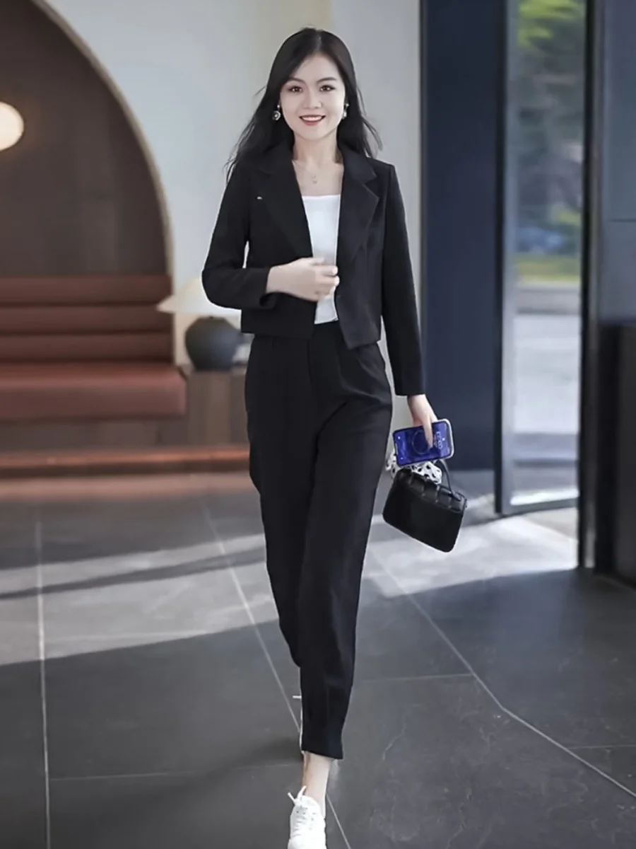 Faionable High Waist Slim Fit Pants And Set Women's Workwear Sle Two Piece Suit Autumn Early New Arrival
Faionable High Waist Slim Fit Pants And Set Women's Workwear Sle Two Piece Suit Autumn Early New Arrival