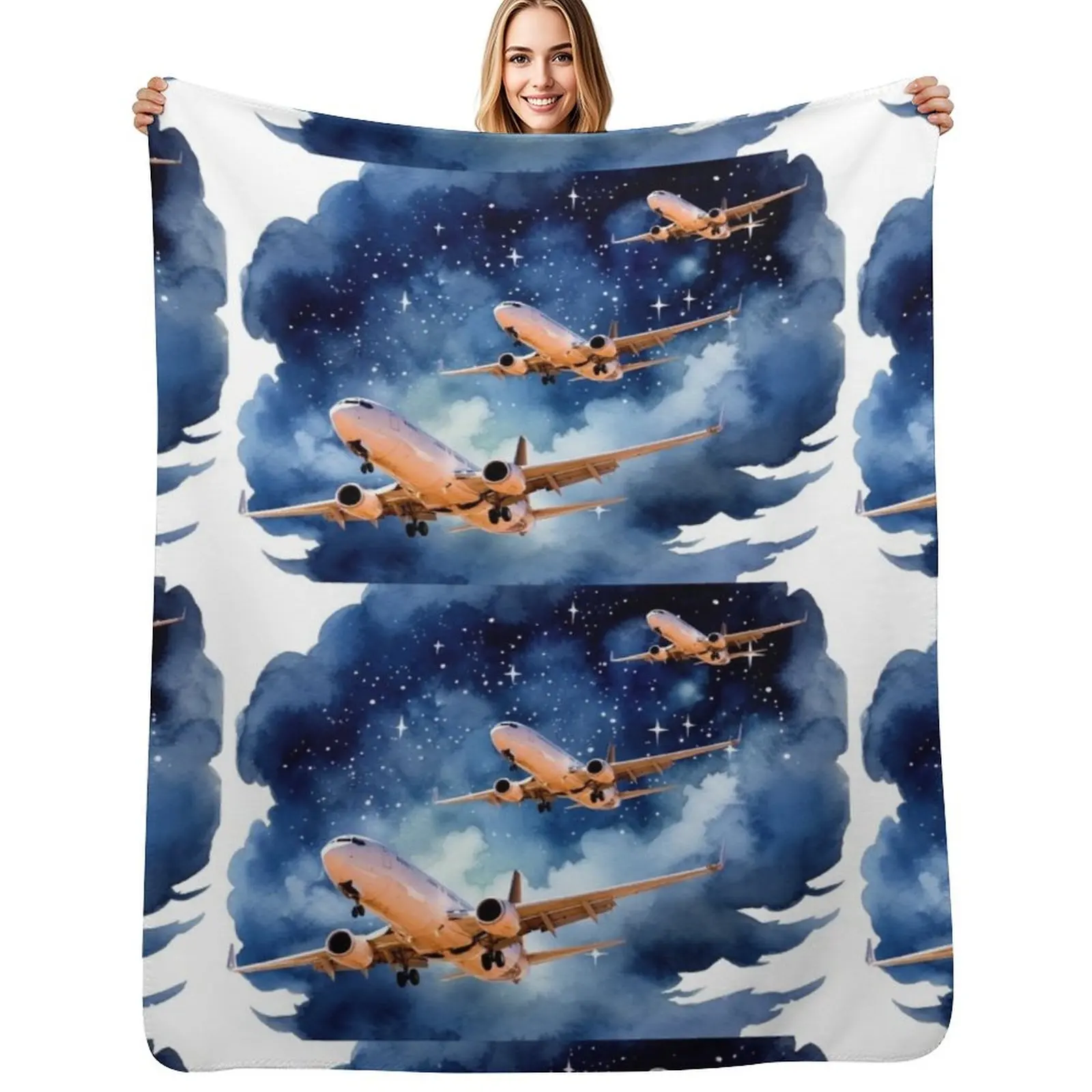 Flying airplane. Throw Blanket Stain Resistant Cozy Warm Blanket
Flying airplane. Throw Blanket Stain Resistant Cozy Warm Blanket