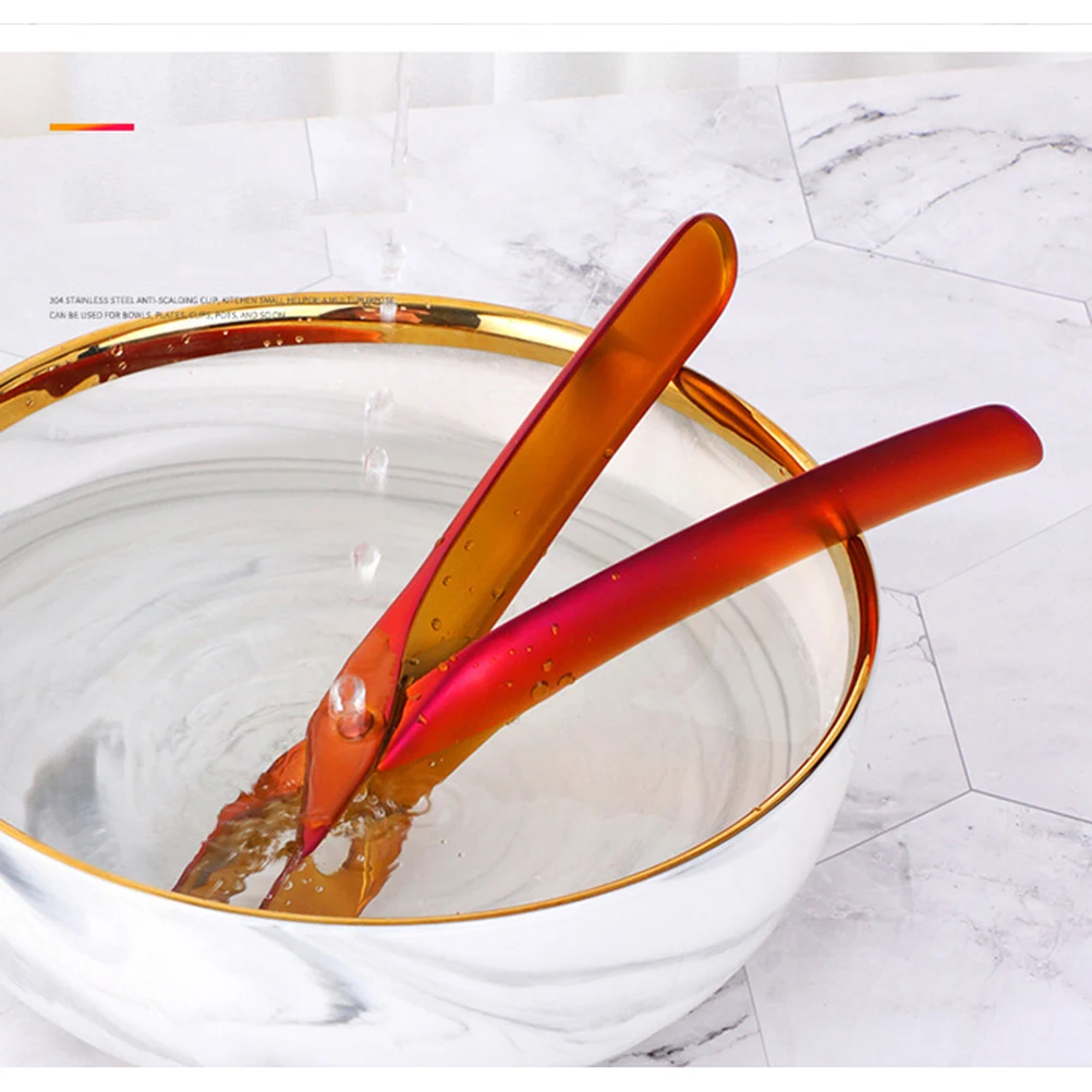 Stainless Steel Bowl Clip Heat Insulation Gripper Tongs Non Spring Design Lightweight Kitchen Utensils
Stainless Steel Bowl Clip Heat Insulation Gripper Tongs Non Spring Design Lightweight Kitchen Utensils