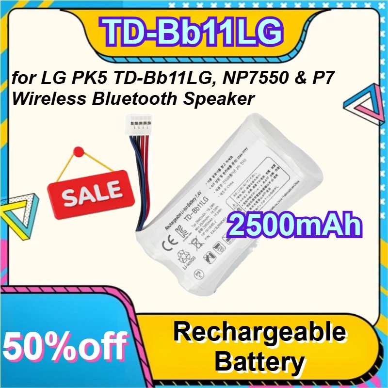 TD-Bb11LG Replacement Battery for LG PK5 TD-Bb11LG, NP7550 & P7 Wireless Bluetooth Speaker
TD-Bb11LG Replacement Battery for LG PK5 TD-Bb11LG, NP7550 & P7 Wireless Bluetooth Speaker