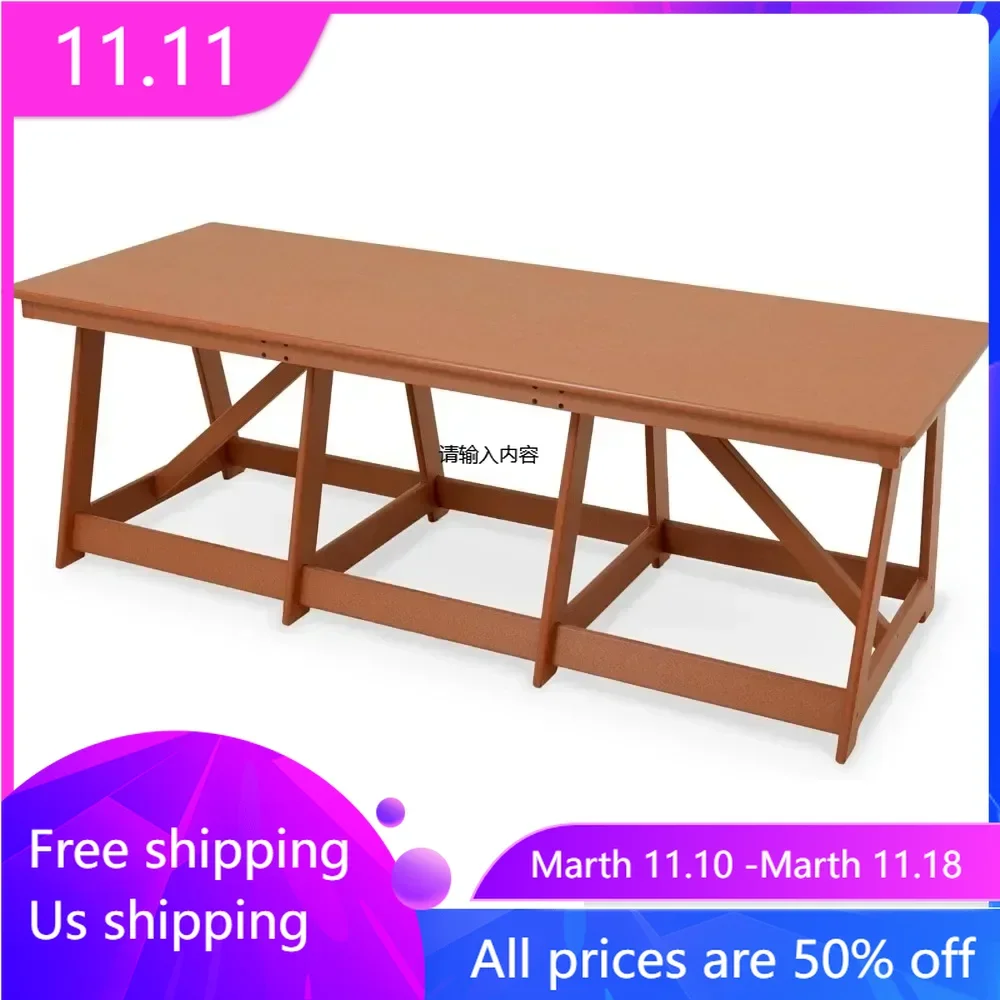 Large Outdoor Table High Density Polyethylene,23.5"D x 60"W x 20"H, Conference Table Outdoor Tables Brown
Large Outdoor Table High Density Polyethylene,23.5"D x 60"W x 20"H, Conference Table Outdoor Tables Brown