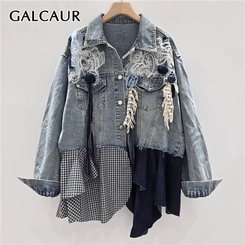 GALCAUR хит цвета сращенные 3D цветочные модные ковбойские куртки для женщин с лацканами и длинными рукавами в стиле пэчворк, клетчатая темпераментная куртка женская
GALCAUR хит цвета сращенные 3D цветочные модные ковбойские куртки для женщин с лацканами и длинными рукавами в стиле пэчворк, клетчатая темпераментная куртка женская