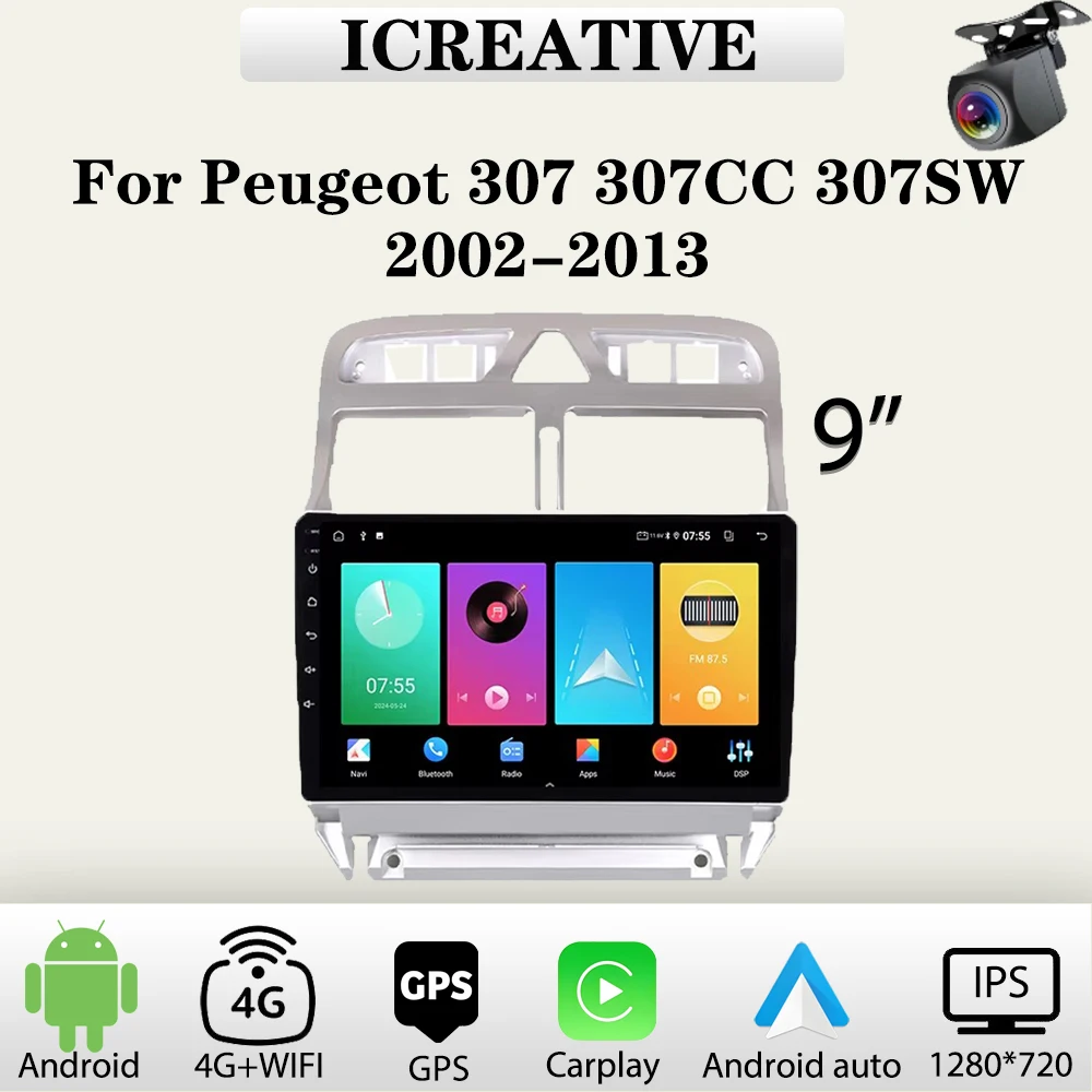 Car Radio Android for Peugeot 307 307CC 307SW 2002-2013 Multimedia Carplay Player Car Stereo Autoradio Head Unit Navigation GPS
Car Radio Android for Peugeot 307 307CC 307SW 2002-2013 Multimedia Carplay Player Car Stereo Autoradio Head Unit Navigation GPS