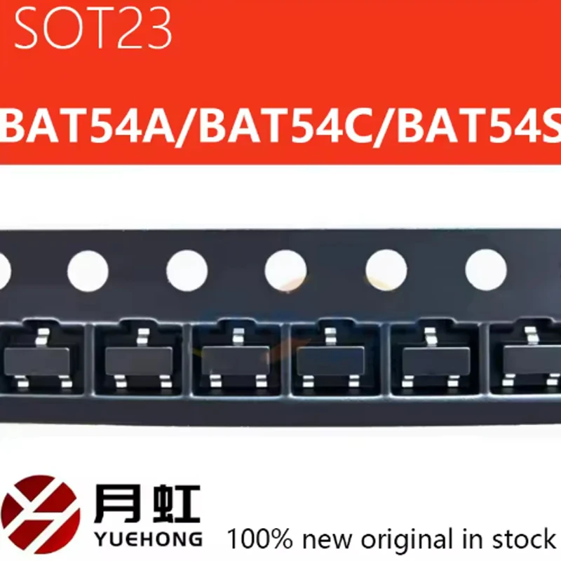 100pcs Surface mounted Schottky diode BAT54A/BAT54C/BAT54S silk screen KL1/KL2/KL3/KL4 SOT-23
100pcs Surface mounted Schottky diode BAT54A/BAT54C/BAT54S silk screen KL1/KL2/KL3/KL4 SOT-23