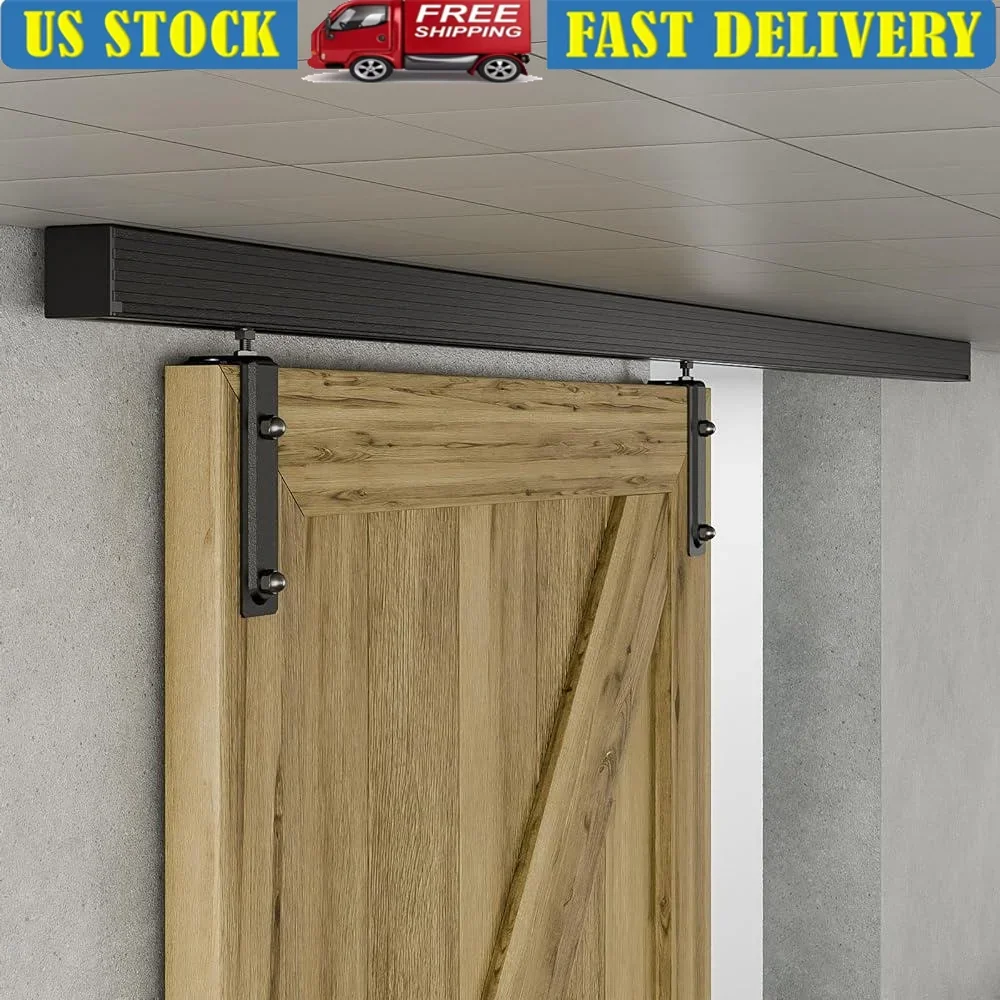 60in Ceiling Mount Box Rail Sliding Barn Door Hardware Kit Heavy Duty Aluminum Alloy Track Roller Set No Door Included
60in Ceiling Mount Box Rail Sliding Barn Door Hardware Kit Heavy Duty Aluminum Alloy Track Roller Set No Door Included