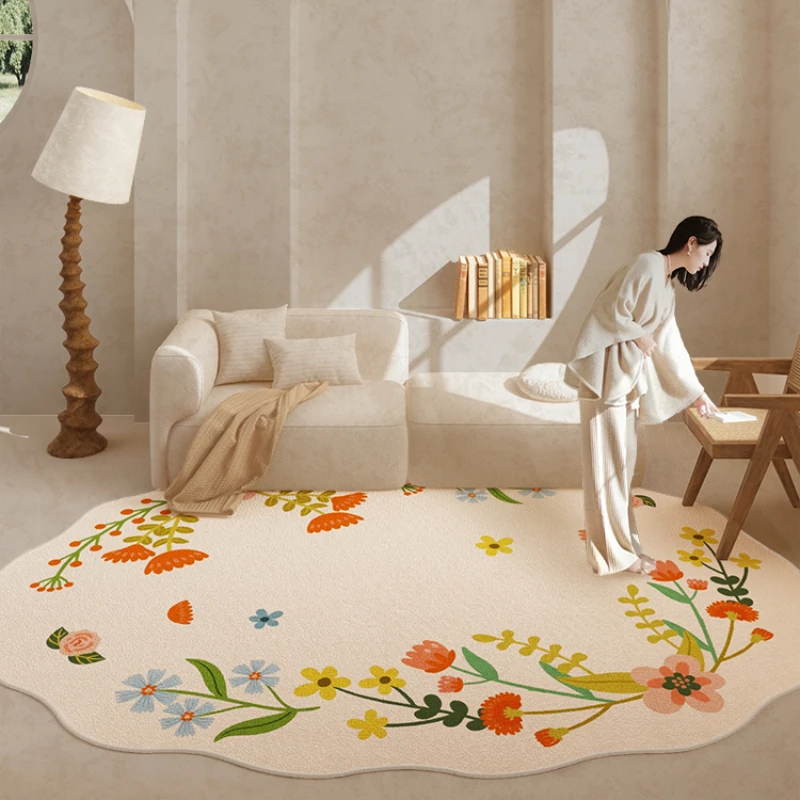 Irregular Shapes Bedroom Decor Soft Carpet Washable Cloakroom Floor Mat Anti-slip Study Rug French Style Carpets for Living Room
Irregular Shapes Bedroom Decor Soft Carpet Washable Cloakroom Floor Mat Anti-slip Study Rug French Style Carpets for Living Room