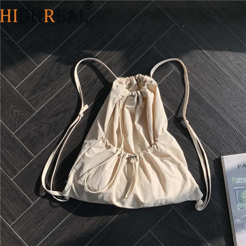 Fashion Ruched Drawsting Backpacks for Women Casual Nylon Lady Backpack Light Weight Students Bag Large Capacity Travel Sac
Fashion Ruched Drawsting Backpacks for Women Casual Nylon Lady Backpack Light Weight Students Bag Large Capacity Travel Sac
