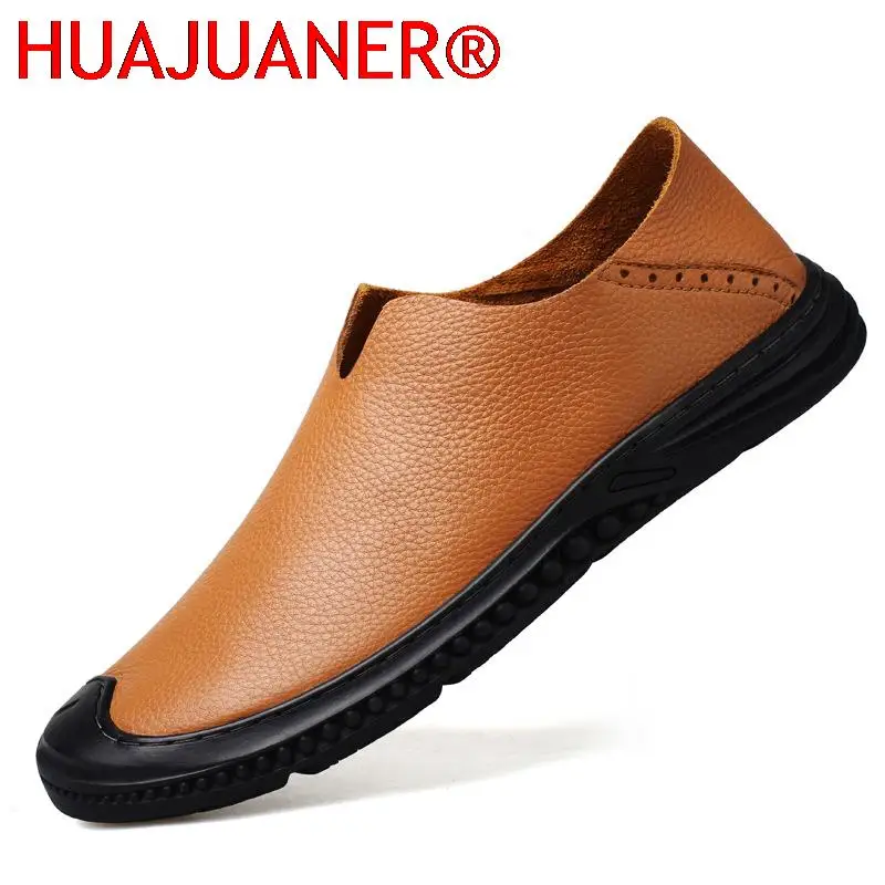 New Loafers Men Casual Genuine Leather Shoes Slip On Summer Black Brown Fashion Italian Trendy Luxury Designer Brand Loafer Man
New Loafers Men Casual Genuine Leather Shoes Slip On Summer Black Brown Fashion Italian Trendy Luxury Designer Brand Loafer Man