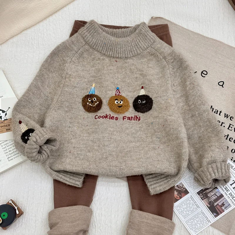 Girls' Suit2024Autumn New Cute round Neck Sweater Baby Girl Fashionable Autumn Clothing Children's Two-Piece Suit
Girls' Suit2024Autumn New Cute round Neck Sweater Baby Girl Fashionable Autumn Clothing Children's Two-Piece Suit