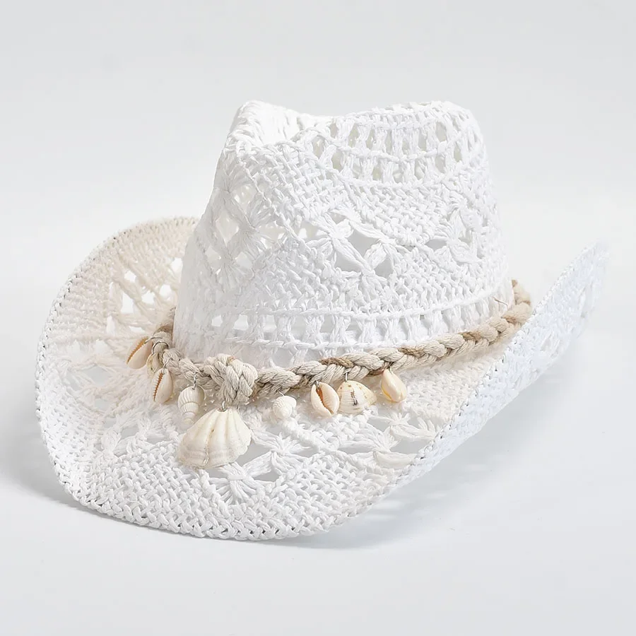 Summer Hand Woven Straw Hat for Women Shell Decoration Holiday Beach Sun Hat Chapeu Panama Feminino
Summer Hand Woven Straw Hat for Women Shell Decoration Holiday Beach Sun Hat Chapeu Panama Feminino