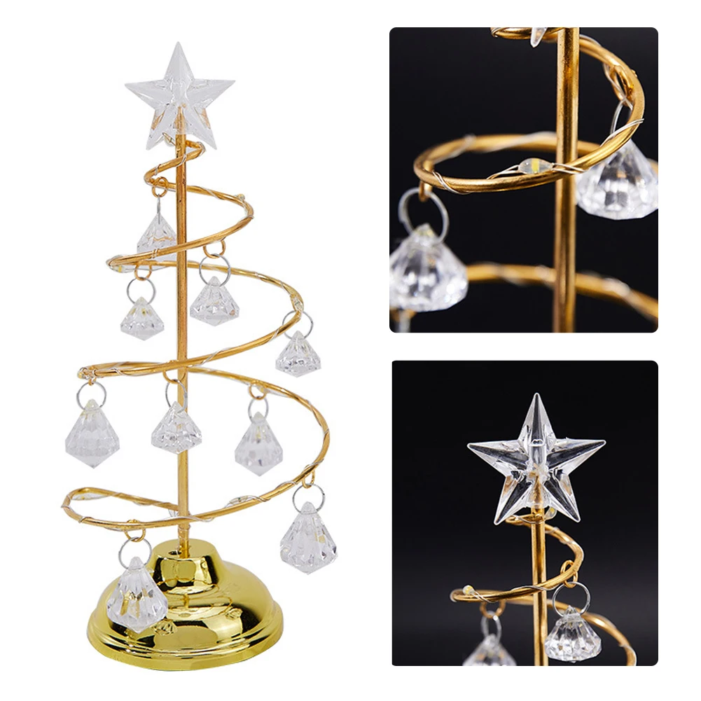 Crystal Christmas Tree Lamp LED Light Battery Operated Desk Table Lamp Decorative Iron Tree Desk Night Light for Christmas Decor
Crystal Christmas Tree Lamp LED Light Battery Operated Desk Table Lamp Decorative Iron Tree Desk Night Light for Christmas Decor