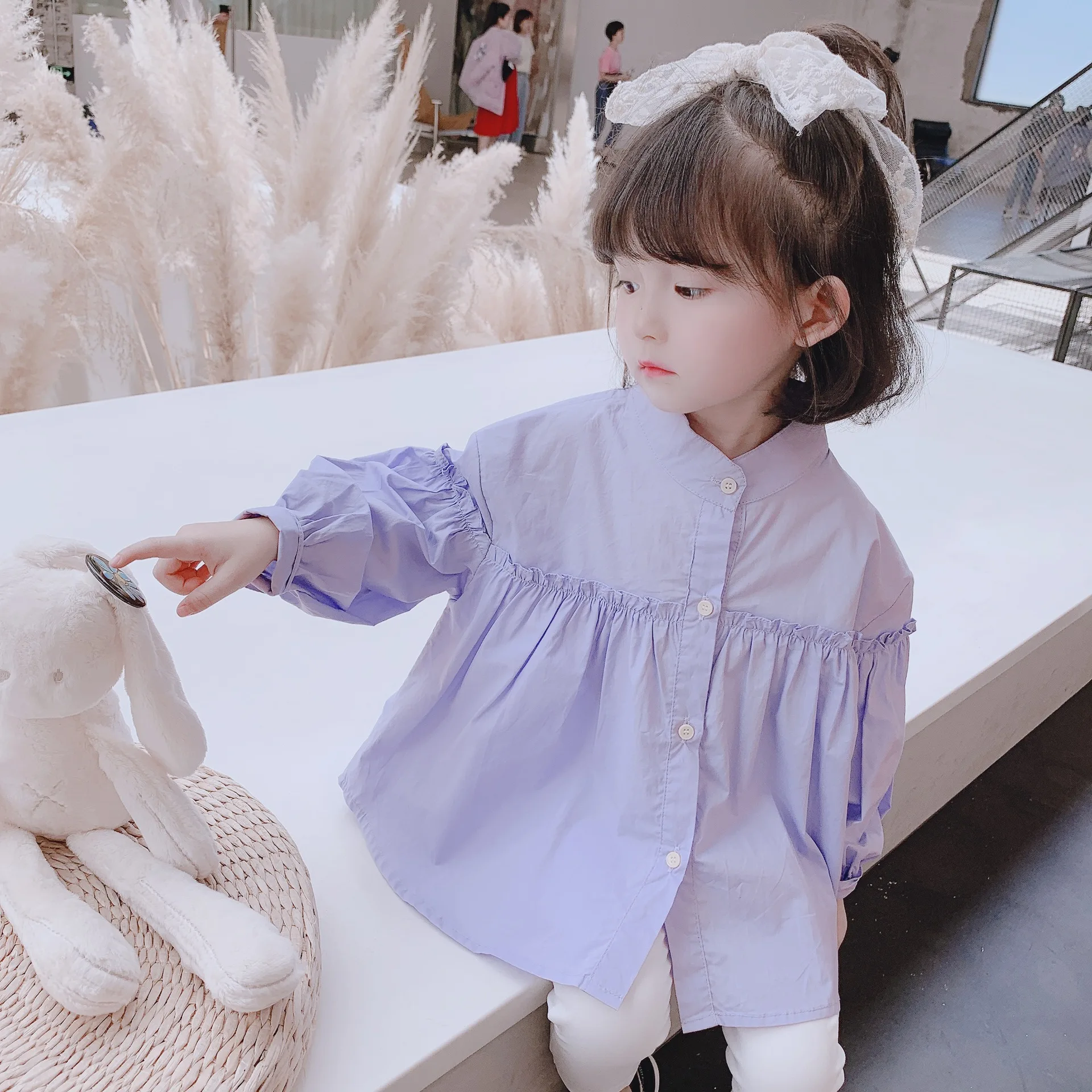 Spring Autumn New Style Children's Blouse Baby Top Midi Length Floral Trim Girls Fashionable Cotton Shirt for Ages 17 And below
Spring Autumn New Style Children's Blouse Baby Top Midi Length Floral Trim Girls Fashionable Cotton Shirt for Ages 17 And below