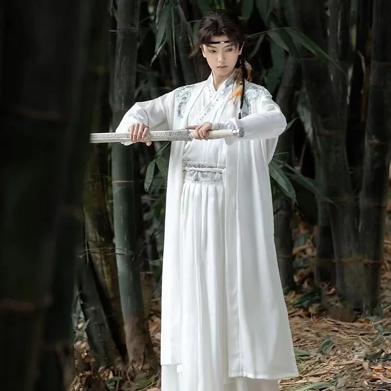 Hanfu Song Dynasty Cross Collar Traditional Costume Cool Stylish Swordsman Cosplay Outfits MaleOriginal Men's Dragon Embroidery
Hanfu Song Dynasty Cross Collar Traditional Costume Cool Stylish Swordsman Cosplay Outfits MaleOriginal Men's Dragon Embroidery