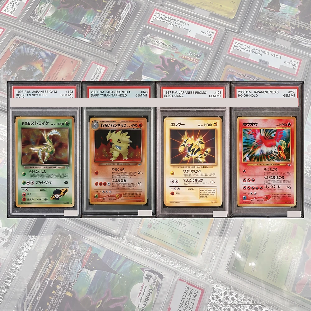 Anime PTCG Graded Collection Card Rockets Scyther #123 Japanese Gym Heroes Holo Card GEM MT10 Holographic Labels Gifts Toy
Anime PTCG Graded Collection Card Rockets Scyther #123 Japanese Gym Heroes Holo Card GEM MT10 Holographic Labels Gifts Toy