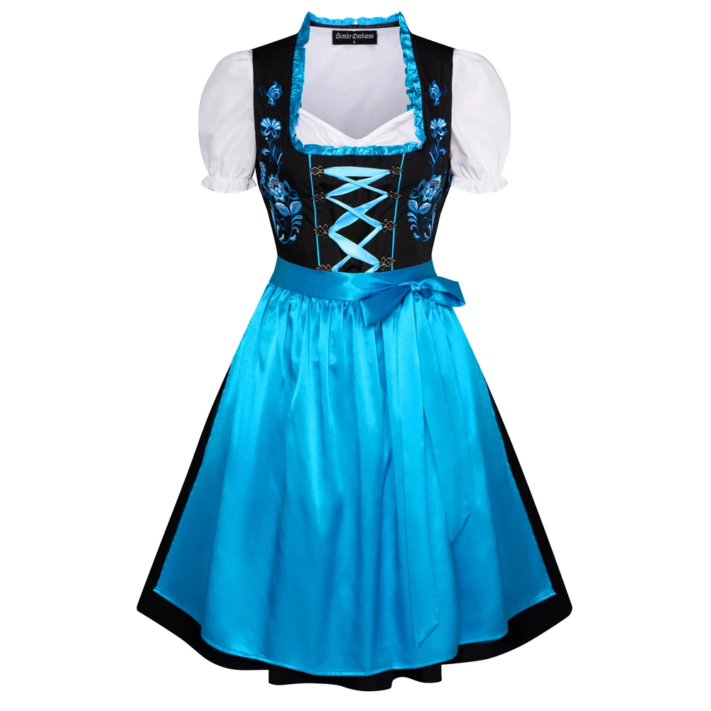 Women Dress 3pcs Set German Bavarian Oktoberfest Costumes Tops+Dress+Apron High Waist summer Lolita Dresses
Women Dress 3pcs Set German Bavarian Oktoberfest Costumes Tops+Dress+Apron High Waist summer Lolita Dresses