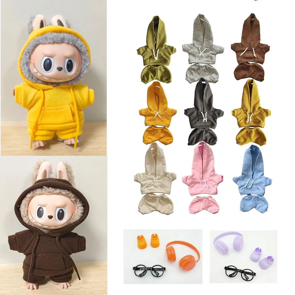 Casual Sweatsuit Set for Labubu Clothes for 15/17cm Dolls Fashion Sport Outfit Dress for Labubu Casual Glasses Headphones Shoes
Casual Sweatsuit Set for Labubu Clothes for 15/17cm Dolls Fashion Sport Outfit Dress for Labubu Casual Glasses Headphones Shoes