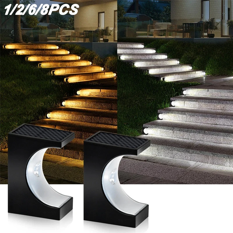 Solar Stair Lights 1/2/6/8 PCS LED Step Lamp Outdoor Waterproof Lights Garden Decor Walkway Step Lamp for Courtyard Stair Light
Solar Stair Lights 1/2/6/8 PCS LED Step Lamp Outdoor Waterproof Lights Garden Decor Walkway Step Lamp for Courtyard Stair Light