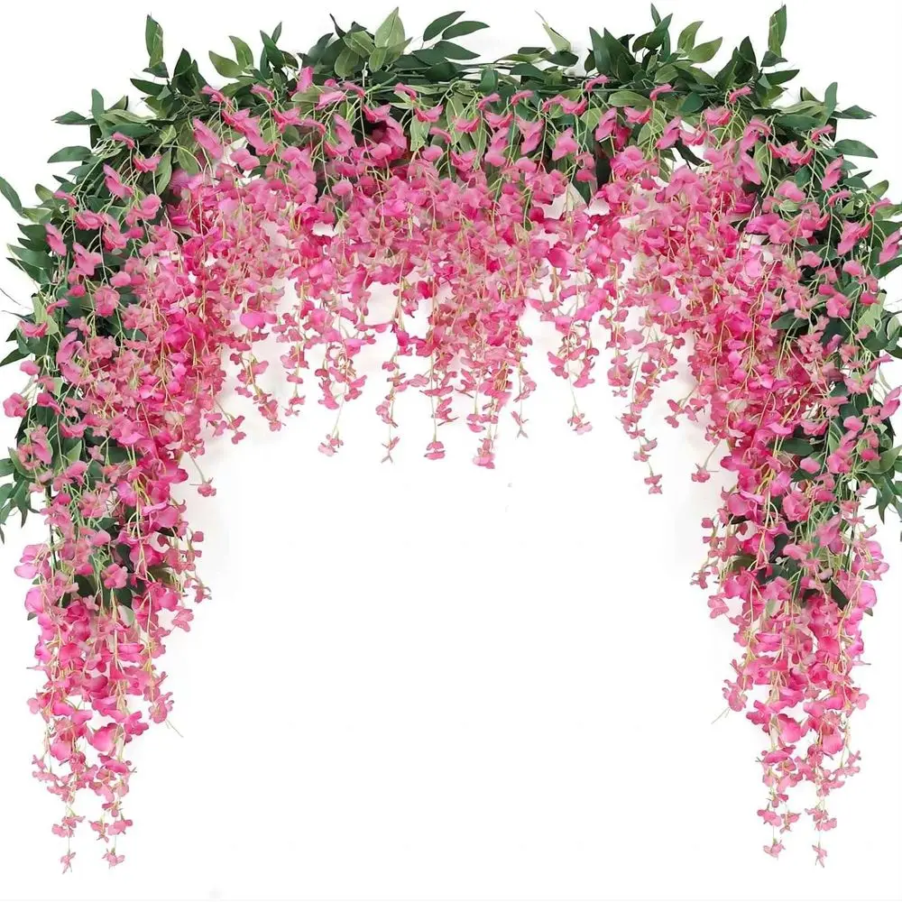 Искусственная гирлянда из 3-х веток фиолетовой глицинии длиной 7 футов (12 стеблей) для декора свадеб и мероприятий в помещении или на улице
Искусственная гирлянда из 3-х веток фиолетовой глицинии длиной 7 футов (12 стеблей) для декора свадеб и мероприятий в помещении или на улице