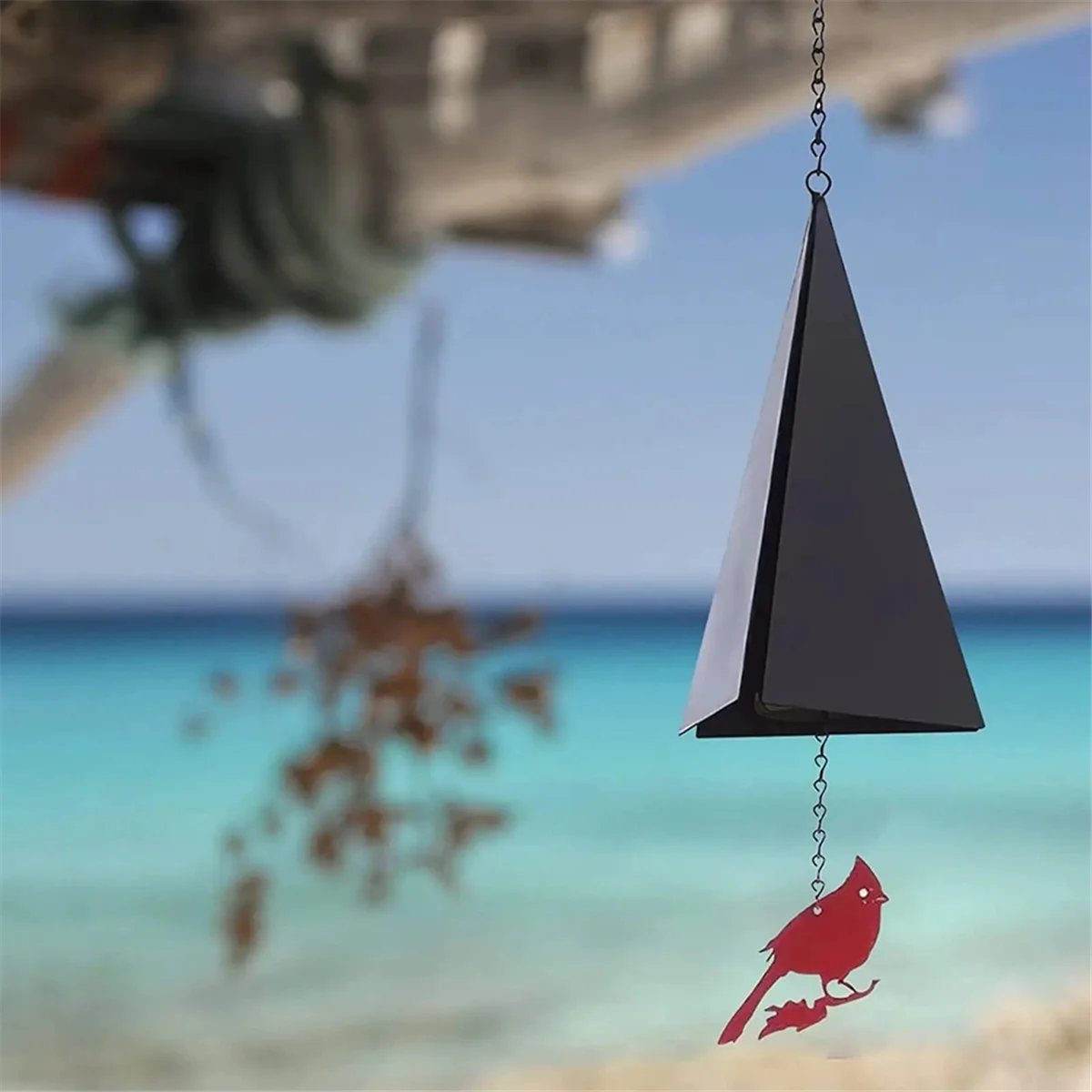 Versatile Watchtower Wind chime iron triangle wind chime pendant decoration 
Versatile Watchtower Wind chime iron triangle wind chime pendant decoration