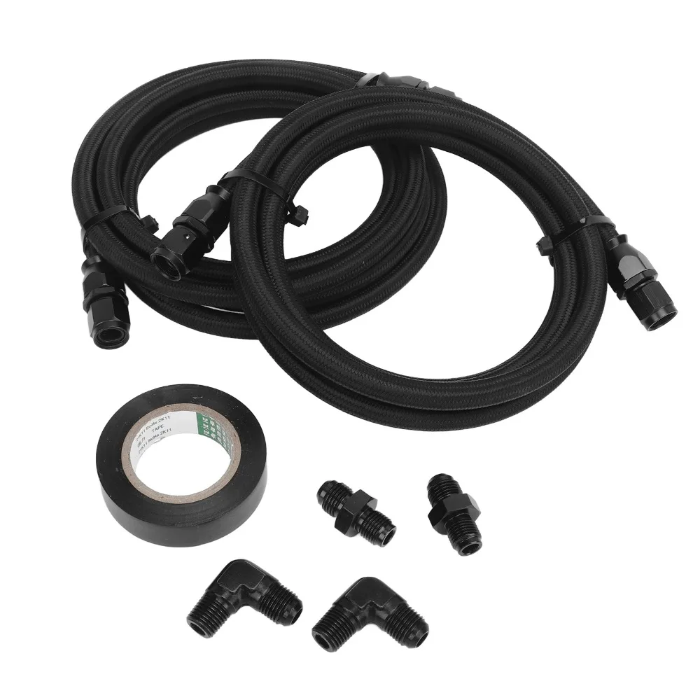 Transmission Cooler Lines Gearbox Cooler Hose Kit Black Anodized Surface 10000 Psi Breaking Pressure
Transmission Cooler Lines Gearbox Cooler Hose Kit Black Anodized Surface 10000 Psi Breaking Pressure