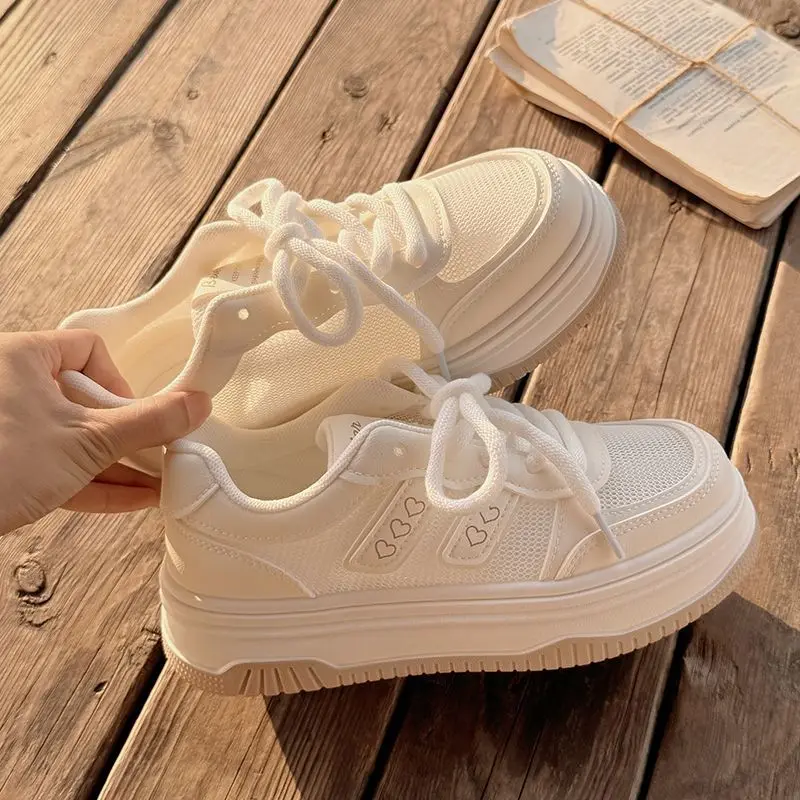 2026 Summer Girl Pastel Platform Sneakers Breathable Hollow Mesh Casual Thick Sole Board Shoe Y2K Comfy Skate Footwear Women
2026 Summer Girl Pastel Platform Sneakers Breathable Hollow Mesh Casual Thick Sole Board Shoe Y2K Comfy Skate Footwear Women