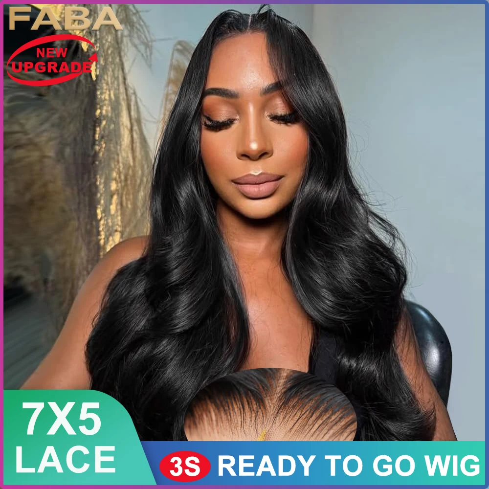 FABA Glueless Black Body Human Hair Wigs 7x5 HD Lace Front Human Hair Wig Natural Black Body Wave Lace Front Wigs Human Hair
FABA Glueless Black Body Human Hair Wigs 7x5 HD Lace Front Human Hair Wig Natural Black Body Wave Lace Front Wigs Human Hair