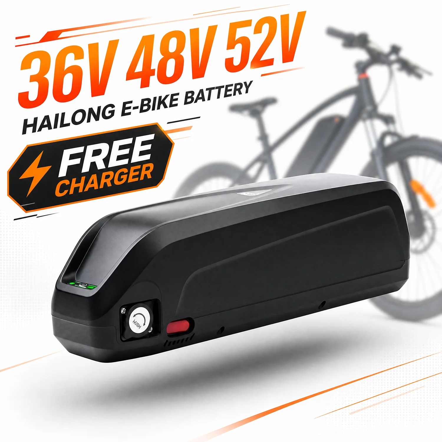 Hailong Parrot E-bike Battery 36V 48V 52V 9Ah 12Ah 15Ah 18Ah for Tsdz8 Electric Bicycle Bafang BBS02 BBS03 BBSHD Motor
Hailong Parrot E-bike Battery 36V 48V 52V 9Ah 12Ah 15Ah 18Ah for Tsdz8 Electric Bicycle Bafang BBS02 BBS03 BBSHD Motor