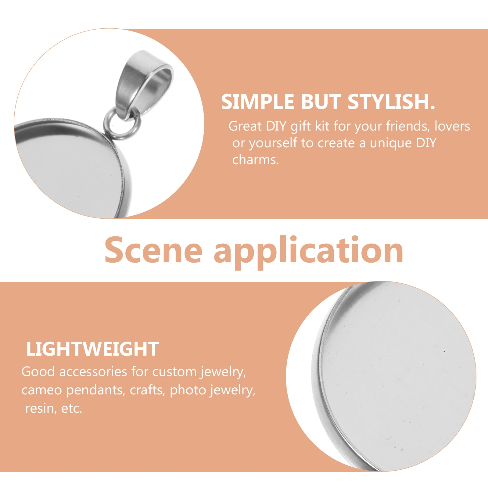 20Pcs DIY Jewelry Pendant Accessories Stainless Steel Round Bases Silver 18Mm for Necklace Chain Custom Crafts
20Pcs DIY Jewelry Pendant Accessories Stainless Steel Round Bases Silver 18Mm for Necklace Chain Custom Crafts