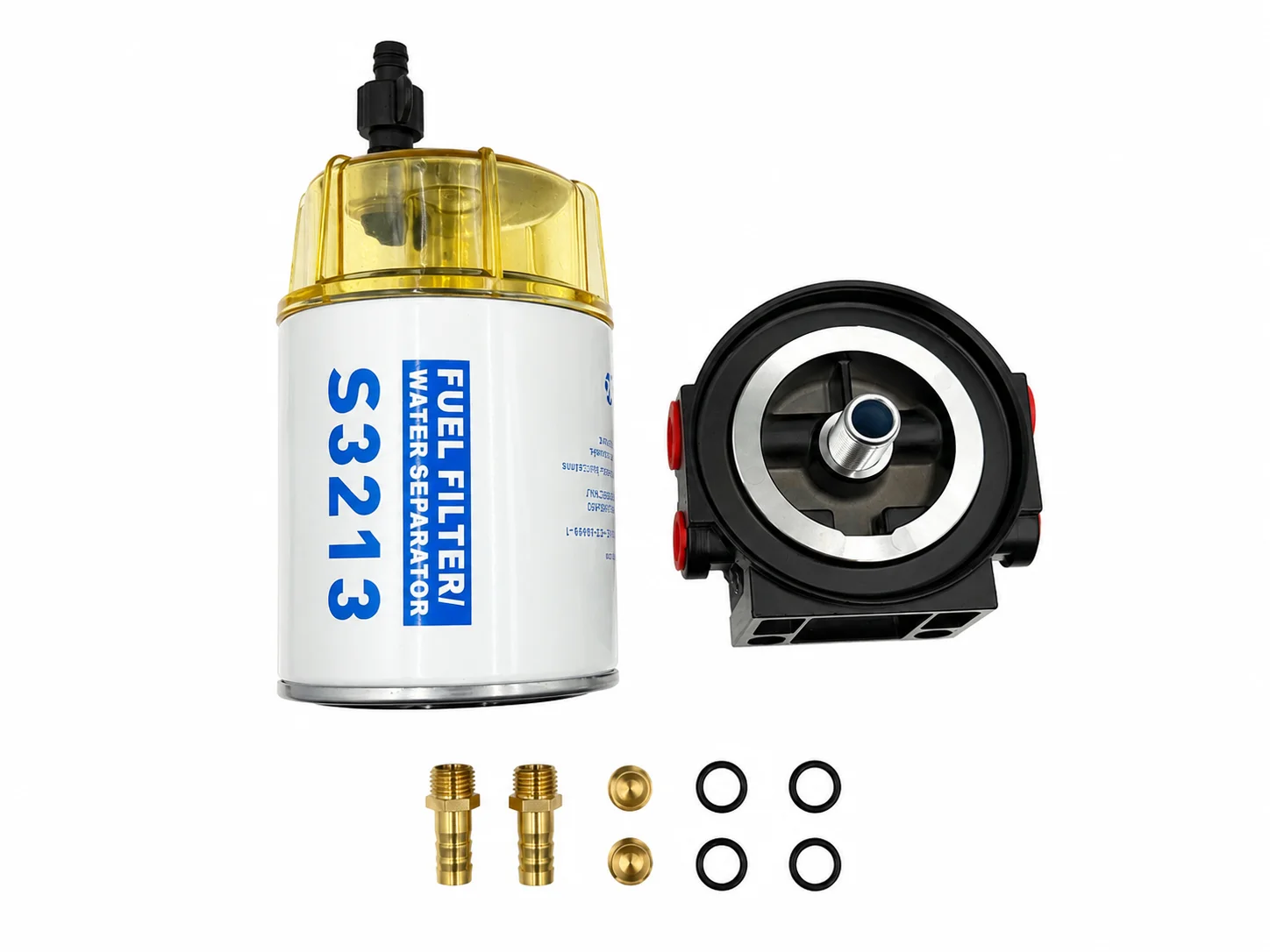 S3213 Fuel Water Separator Filter Assembly, 10 Micron Marine Fuel Filter Kit for Mercury Yamaha Outboard Motors, Replacement for
S3213 Fuel Water Separator Filter Assembly, 10 Micron Marine Fuel Filter Kit for Mercury Yamaha Outboard Motors, Replacement for