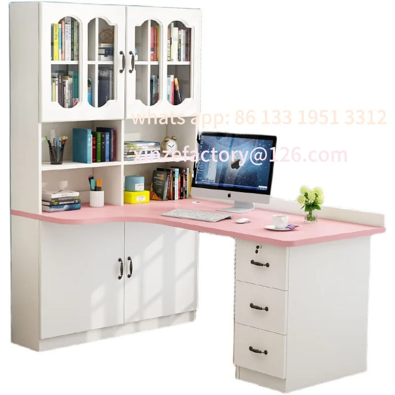 Desk bookshelf combination simple home student study writing desk bookcase
Desk bookshelf combination simple home student study writing desk bookcase