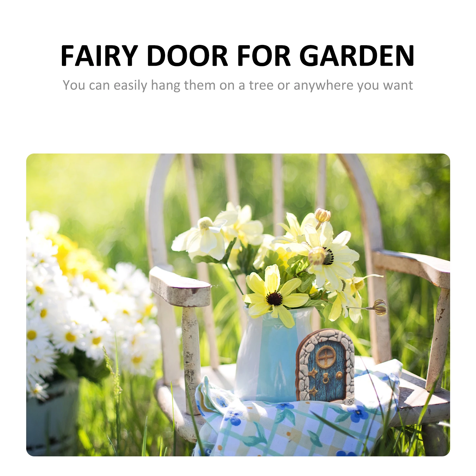 Creative Miniature Wooden Fairy Door Decor Small Wood House Ornament For Yard Lawn Hanging Decoration
Creative Miniature Wooden Fairy Door Decor Small Wood House Ornament For Yard Lawn Hanging Decoration